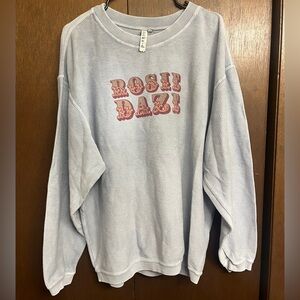 Rosie Daze Limited Edition Ribbed Corded Crew Sweatshirt